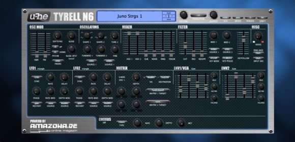 TYRELL N6 V2, Freeware Synthesizer - Update with NEW SKIN - AMAZONA.de