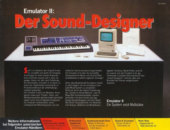 E-Mu Emulator II Werbung