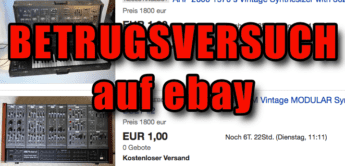 ACHTUNG: Extrem dreister Betrugsversuch auf ebay