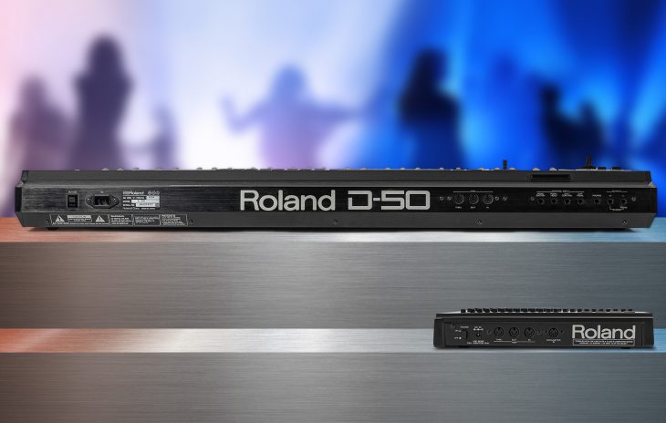 Roland D-50 und PG-1000 Rückseite und Anschlüsse