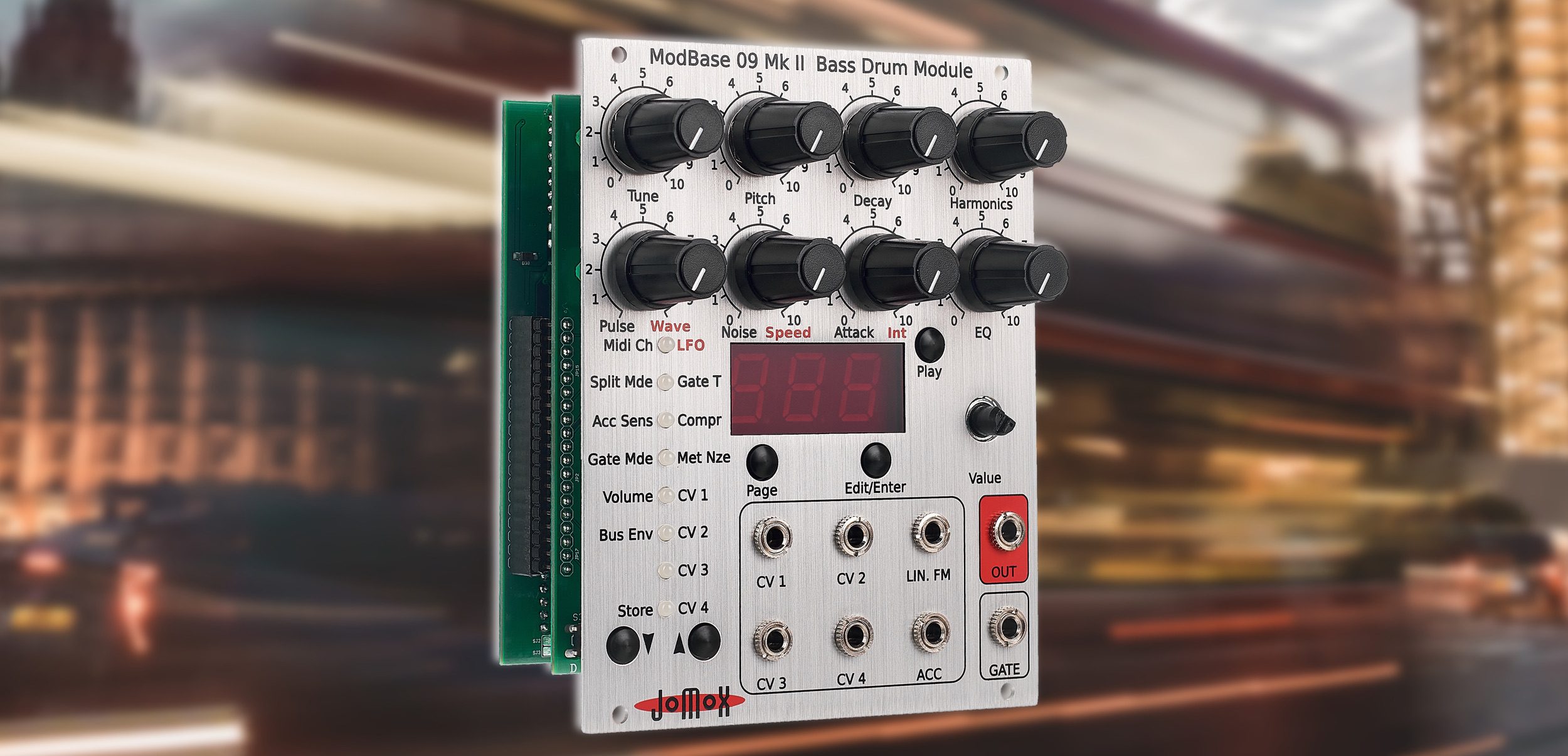 Test: Jomox ModBase 09 MK2, Eurorack Bass Drum Modul 