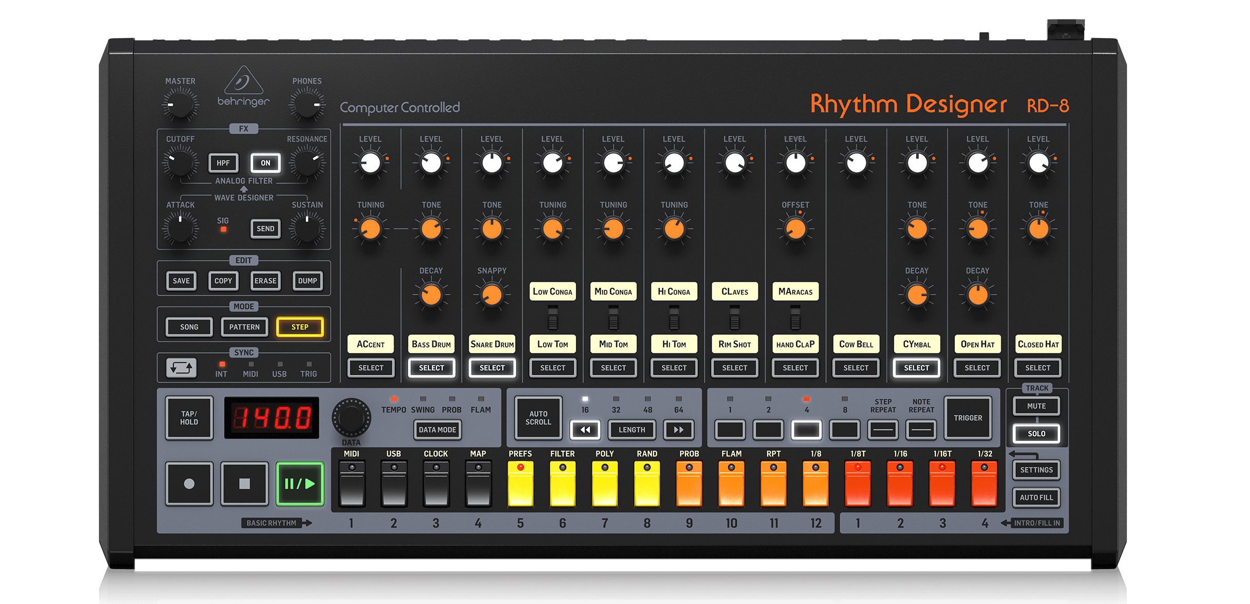 behringer rd 8 firmware update