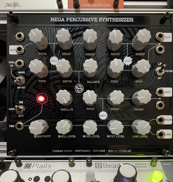 test Thomas Henry design mega percussive synthesizer