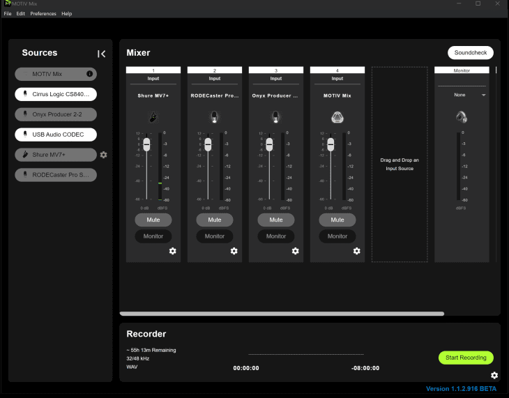 Shure MOTIV Mix Hauptansicht