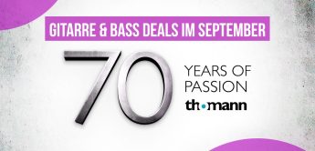 70 Jahre Thomann: Die besten Gitarre und Bass Deals September