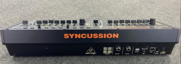 behringer syncussion sy-1 drum synthesizer rear