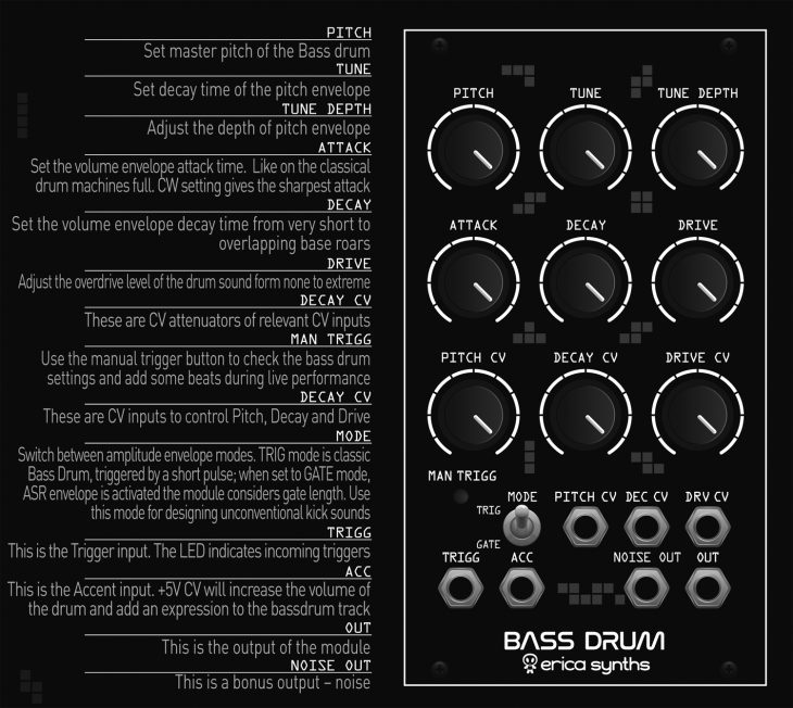 Erica Synths Bass Drum 2 Manual