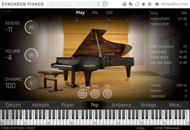 VSL Synchron Bösendorfer 280VC Software Piano