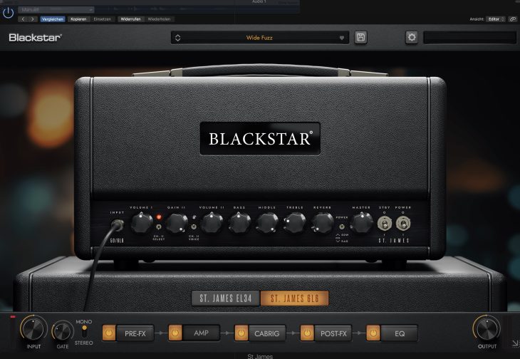 Blackstar St. James Software Amp Section