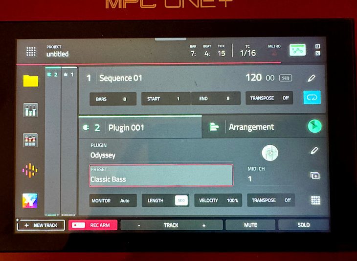 Akai MPC 3 Main Mode