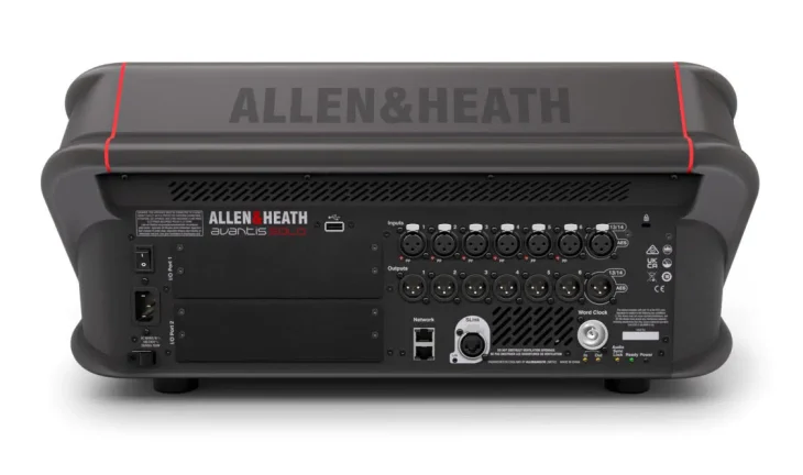 Allen & Heath Avantis Solo Test Anschlüsse Rückseite