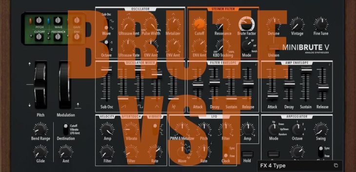 Test: Arturia MiniBrute V, Software-Synthesizer