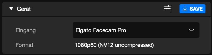 Elgato Facecam Pro Auflösung gering Webcam