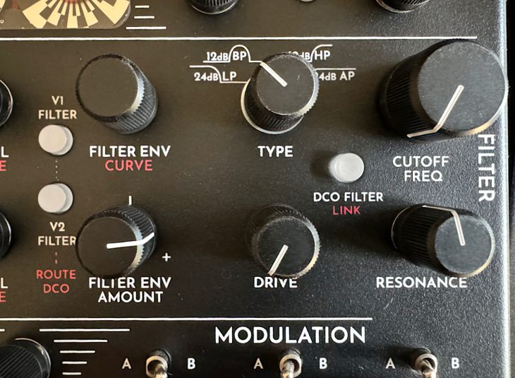 Das analoge Multimode-Filter des Gamechanger Audio Motor Synth MKII