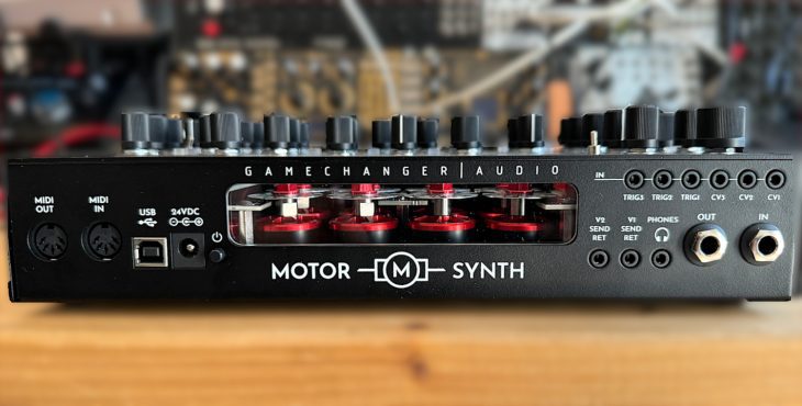 Anschlüsse des Gamechanger Audio Motor Synth MKII