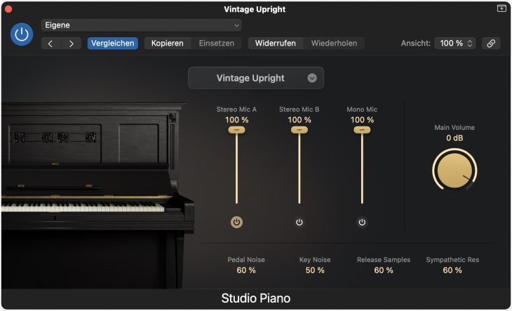 Logic Pro 11 DAW Update Studio Piano Plugin