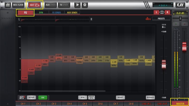 Soundcraft Ui12 Workshop Teil 3 Master Terzband EQ mit 30 Bändern