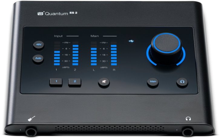 PreSonus Quantum ES 2 Audio Interface Bedienoberfläche