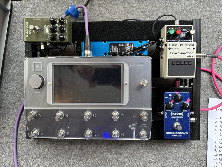 So nutzt du den Quad Cortex als Bassist - Pedalboard