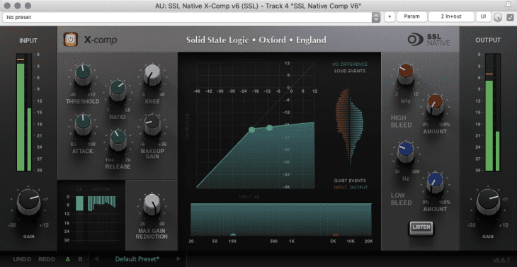 Studio-Kompressoren-Plug-Ins im Vergleich - SSL Native X-Comp V6