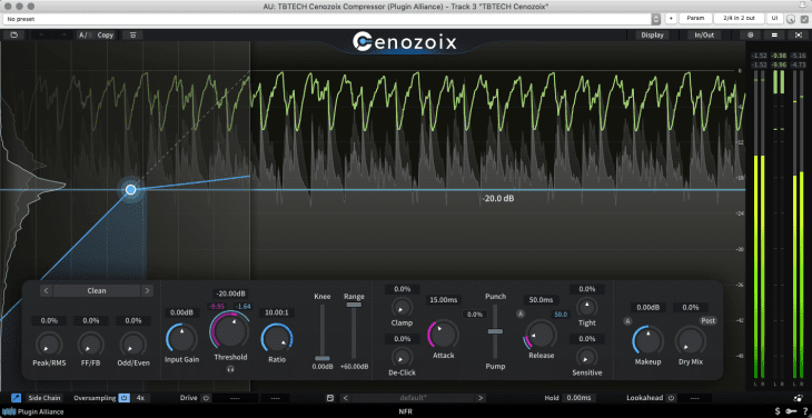 Studio-Kompressoren-Plug-Ins im Vergleich - TBTECH Cenozoix Compressor