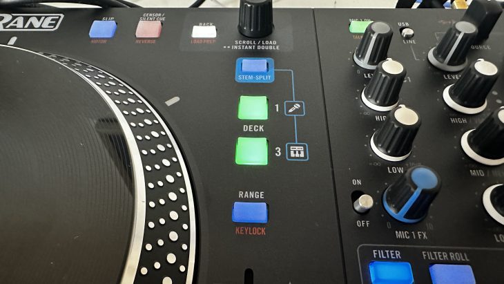 Test Rane Performer, 4-Kanal DJ-Controller