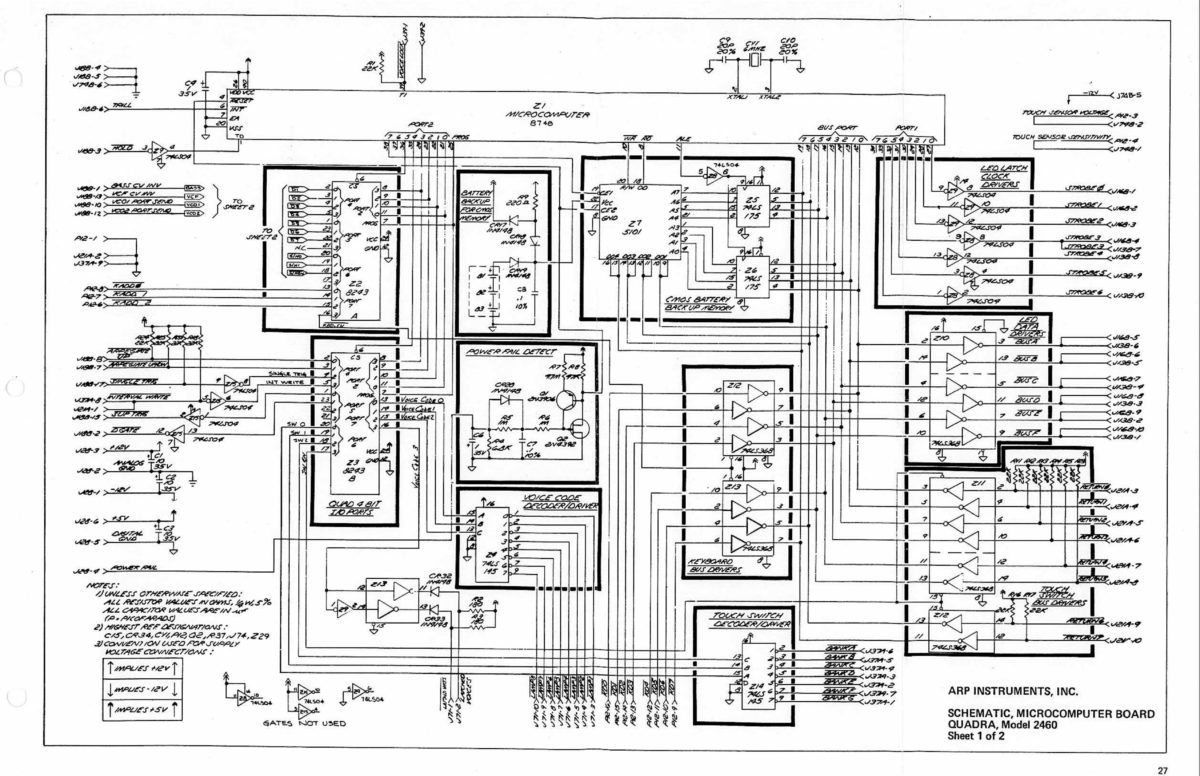 ARP Quadra Schaltplan